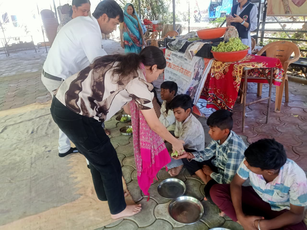 Summer Fruit Service for Leprosy Families